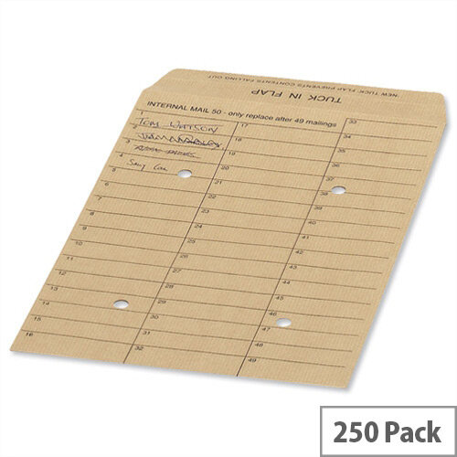 New Guardian Internal Mail C4 Envelopes Manilla 130gsm (Pack of 250) New Guardian Internal Mail C4 Envelopes Manilla 130gsm (Pack of 250)