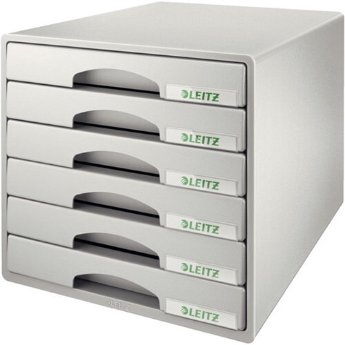 Leitz Plus 6 Drawer Cabinet Grey
