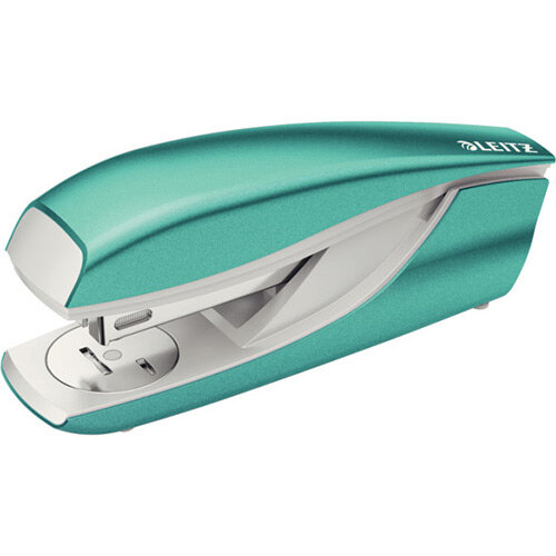 Leitz New NeXXt WOW Metal Office Stapler Blister Pk 30 Sheet Capacity Ice Blue