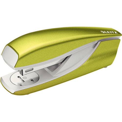 Leitz New NeXXt WOW Metal Office Stapler Blister Pk 3mm Metallic Green