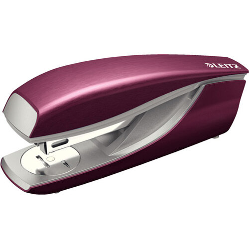 Leitz New NeXXt Style Metal Office Stapler 30 Sheet Capacity Garnet Red