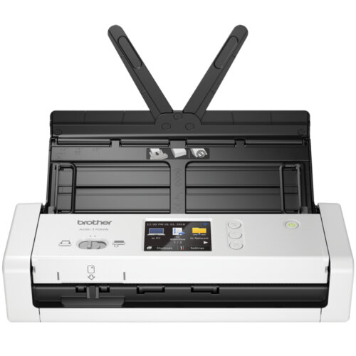 Brother ADS-1700W A4 Mobile Document Scanner, Scan Speed Up To 25 Pages, USB, Lcd Touchscreen, Windows ; Mac And Linux Compatible