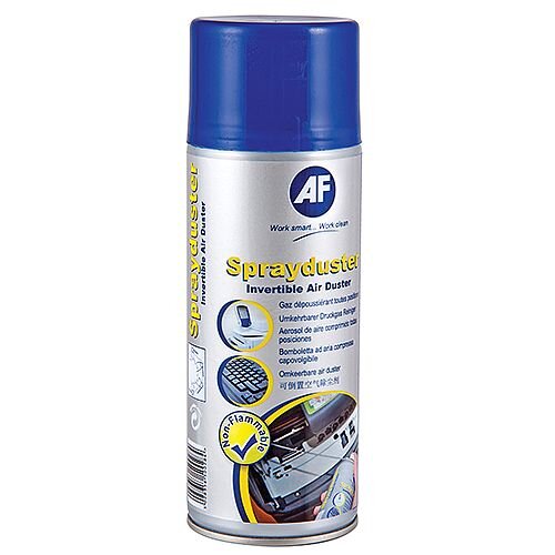 AF Sprayduster Invertible Computer Air Duster Spray 125ml Can SDU125D AF Sprayduster Invertible Computer Air Duster Spray 125ml Can SDU125D
