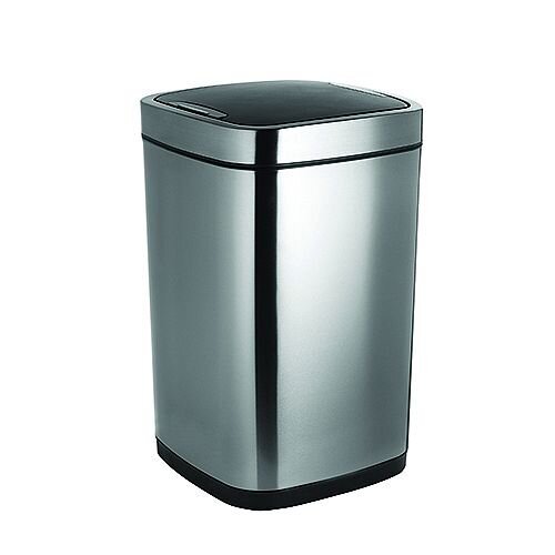Addis 40 Litre Deluxe Stainless Steel Sqaure Press Top Bin 513914 Addis 40 Litre Deluxe Stainless Steel Sqaure Press Top Bin 513914