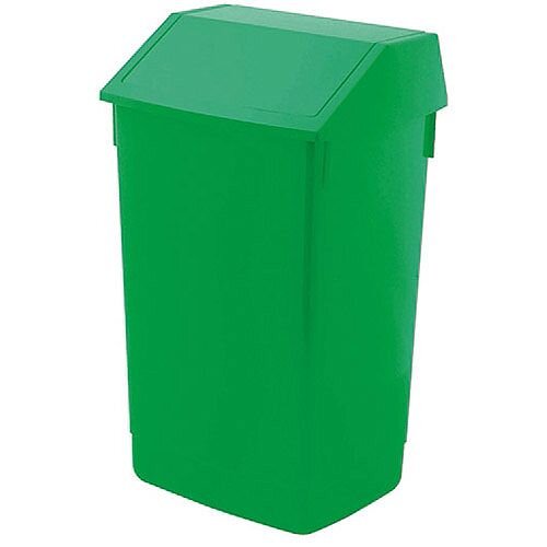 Addis 60 Litre Flip Top Waste Bin Green Finish (Pack of 1) AG813422