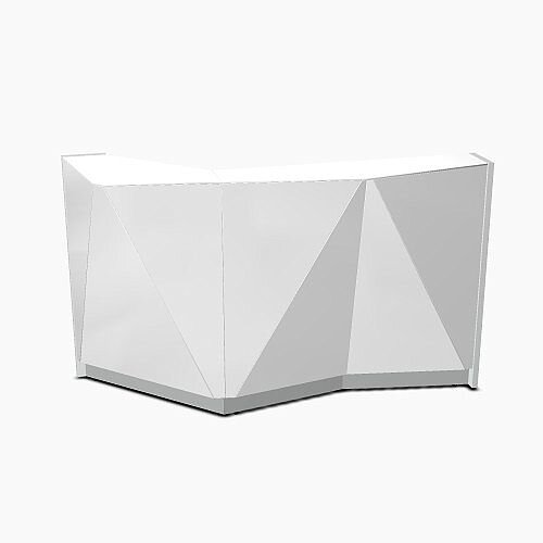 ALPA Straight Reception Desk with Silver Glass Front W1835xD946xH1100mm ALPA Straight Reception Desk with Silver Glass Front W1835xD946xH1100mm