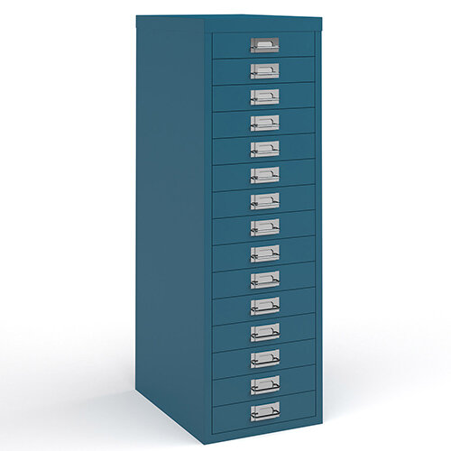 Bisley Multidrawer With 15 Drawers - Blue