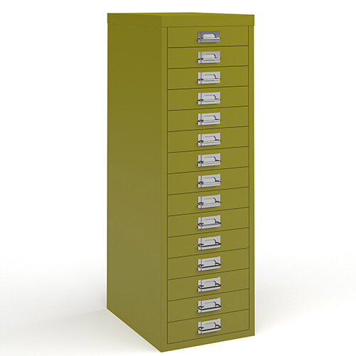 Bisley Multidrawer With 15 Drawers - Green