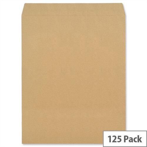 New Guardian Pocket Envelopes Manilla 444x368mm Heavyweight 130gsm Peel and Seal Pack of 125