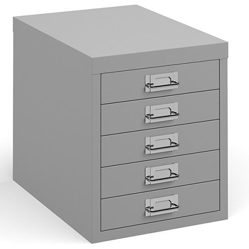 Bisley Multidrawer With 5 Drawers - Grey