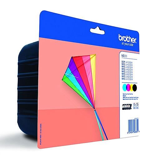 Brother LC223 4-Colour Value Pack Inkjet Cartridges LC223VALBP Brother LC223 4-Colour Value Pack Inkjet Cartridges LC223VALBP