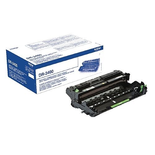 Brother DR-3400 Black Laser Drum Unit DR3400 - Approx. 50,000 pages - High quality genuine Brother drum - Prevents waste, to save time and money Brother DR-3400 Black Laser Drum Unit DR3400 - Approx. 50,000 pages - High quality genuine Brother drum - Prevents waste, to save time and money