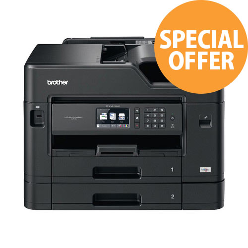 Brother MFC-J5730DW A3 Multifunction All-in-One Inkjet Printer - Colour - Wired & Wireless - Copier/Printer/Scanner - Colour: Black MFCJ5730DW