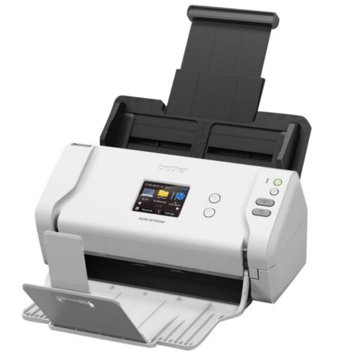 Brother ADS-2700W Wireless A4 High-Speed Desktop Document Scanner, Scan SpeeDS Up To 35PPM, Touchscreen Lcd, Duplex Scanning