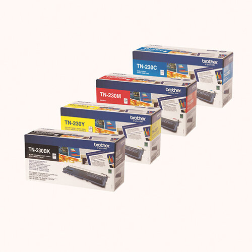 Brother TN230 Toner Cartridge Bundle Cyan/Magenta/Yellow/Black Pack of 4 BA810618 Brother TN230 Toner Cartridge Bundle Cyan/Magenta/Yellow/Black Pack of 4 BA810618