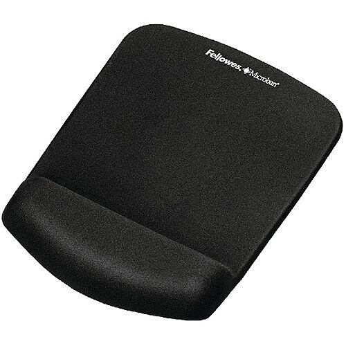 Fellowes Plushtouch Mousepad Wrist Support Black 9252003