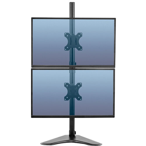 Fellowes Pro Series Free Standing Dual Vertical Monitor Arm 8044001 Fellowes Pro Series Free Standing Dual Vertical Monitor Arm 8044001