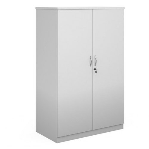 Deluxe Cupboard with Lockable Doors & Adjustable Shelves W1020xD550xH1600mm White