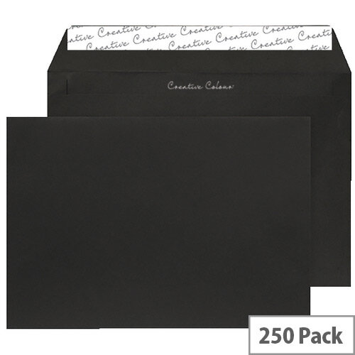 Blake C5 Wallet Envelope Peel And Seal 120gsm Pack of 250 Black 314