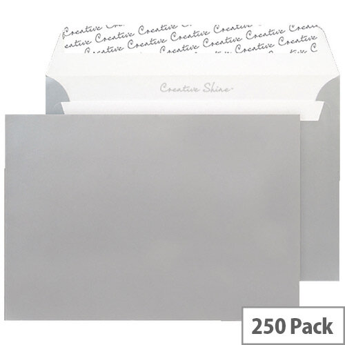 Blake C5 Wallet Envelope Peel And Seal 130gsm Pack of 250 Metallic Silver 312