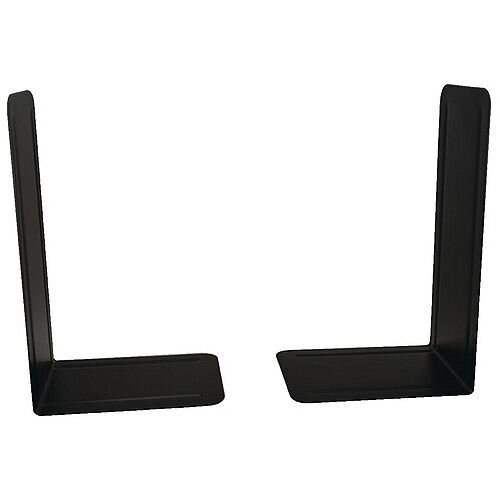 Giant Metal Bookends 215mm Black Pack of 2 0441101 Hunt Office UK