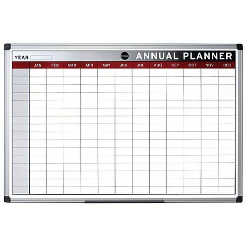 Bi-Office Magnetic Annual Planner 900 x 600mm – Aluminium, Steel, Drywipe, Accessory Kit, Eco-Friendly, Wall Mountable &Has 16 Rows (GA0337170) Bi-Office Magnetic Annual Planner 900 x 600mm – Aluminium, Steel, Drywipe, Accessory Kit, Eco-Friendly, Wall Mountable &Has 16 Rows (GA0337170)
