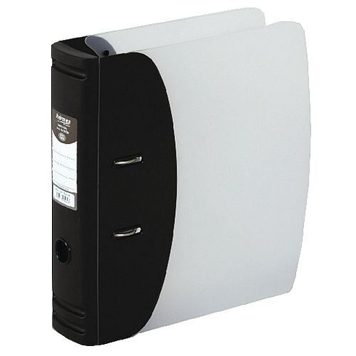 Hermes Lever Arch File Heavy Duty A4 78mm Capacity Black 832001