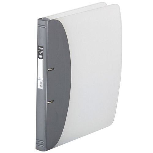 Hermes Ring Binder Heavy Duty A4 Polypropylene Metallic Silver 332206 Hermes Ring Binder Heavy Duty A4 Polypropylene Metallic Silver 332206