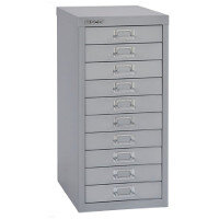 Bisley Non-Locking Multi-Drawer Cabinet 10 Drawer Silver BY40500 Bisley Non-Locking Multi-Drawer Cabinet 10 Drawer Silver BY40500