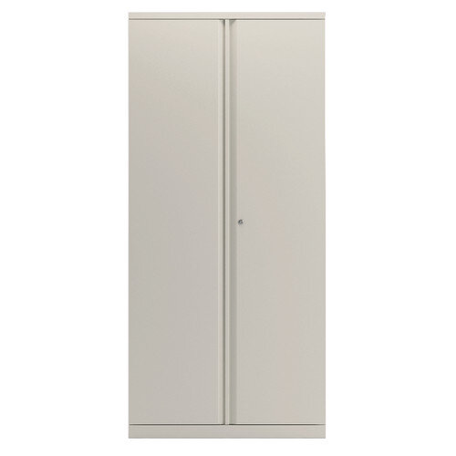 Bisley 2 Door Cupboard Chalk White 1985mm Supplied Empty