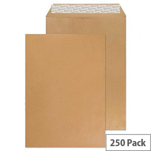 Q Connect Envelope C4 80gsm Manilla Gummed (Pack of 250)