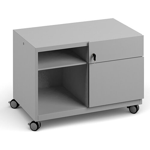 Bisley Steel Caddy Right Hand Storage Unit 800mm - Goose Grey