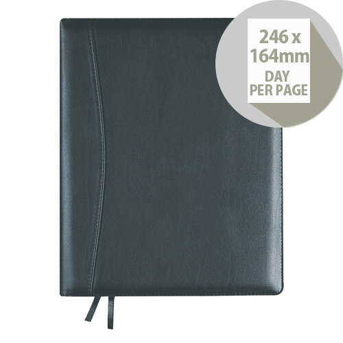 Collins Elite Executive Day Per Page 2020 Diary Black 1100V Collins Elite Executive Day Per Page 2020 Diary Black 1100V