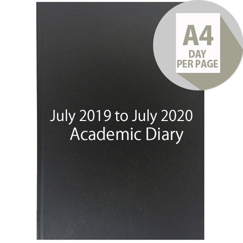 Collins A4 Academic Diary Day Per Page Appointment 2019-2020 Assorted 44M