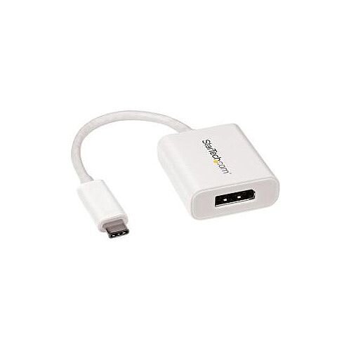 StarTech USB C to DisplayPort Adapter USB Type-C to DP Adapter 4K 60Hz White 1 x DisplayPort Mac PC Chrome OS CDP2DPW StarTech USB C to DisplayPort Adapter USB Type-C to DP Adapter 4K 60Hz White 1 x DisplayPort Mac PC Chrome OS CDP2DPW
