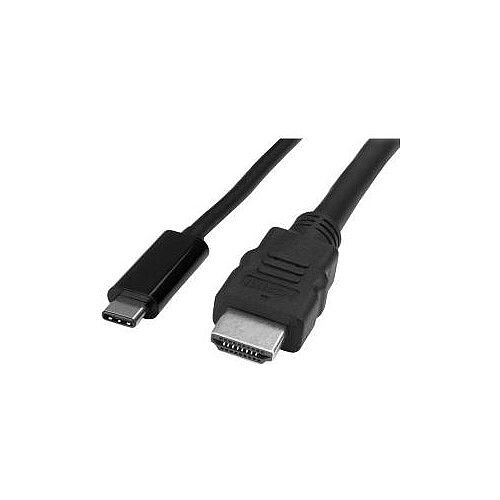 StarTech USB-C to HDMI Adapter Cable USB Type-C to HDMI Converter Cable for Computers with USB C 1m 3 ft USB Type C 4K 30Hz CDP2HDMM1MB