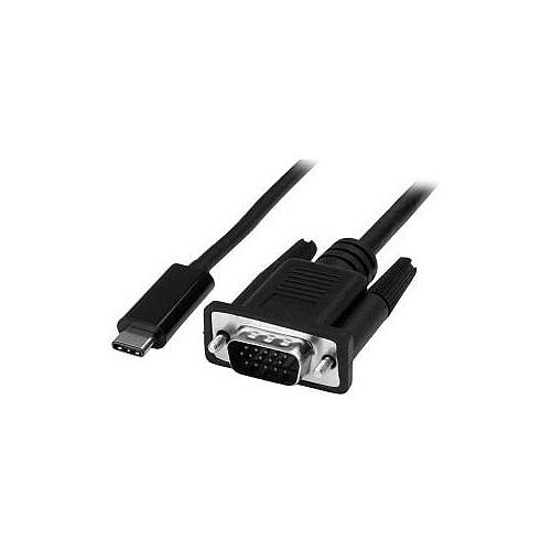 StarTech USB-C to VGA Adapter Cable USB Type-C to VGA Converter for Computers with USB C 1m 3 ft USB Type C 1920x1200 CDP2VGAMM1MB StarTech USB-C to VGA Adapter Cable USB Type-C to VGA Converter for Computers with USB C 1m 3 ft USB Type C 1920x1200 CDP2VGAMM1MB