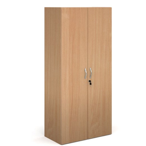Contract Double Door Cupboard 1630Mm High With 3 Shelves - Beech Contract Double Door Cupboard 1630Mm High With 3 Shelves - Beech