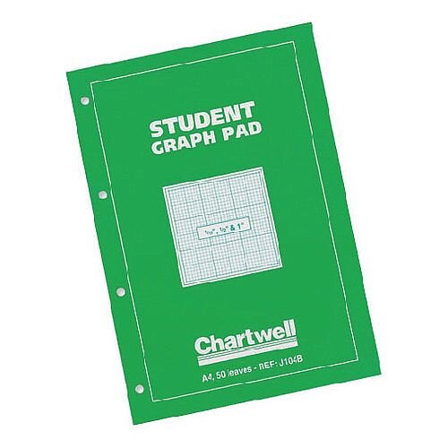 Chartwell Graph Pad A4 50 Sheets Tenths J104B Hunt Office UK