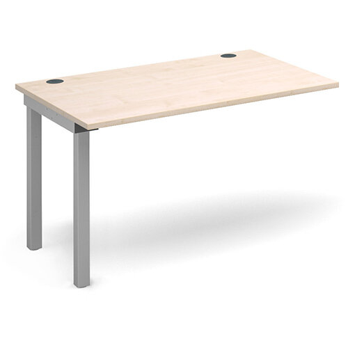 Connex add on unit single 1200mm x 800mm - silver frame, maple top Connex add on unit single 1200mm x 800mm - silver frame, maple top