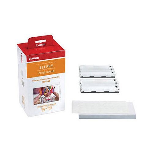 Canon RP-108IP Colour High Capacity Ink/Paper Set 8568B001AA Canon RP-108IP Colour High Capacity Ink/Paper Set 8568B001AA