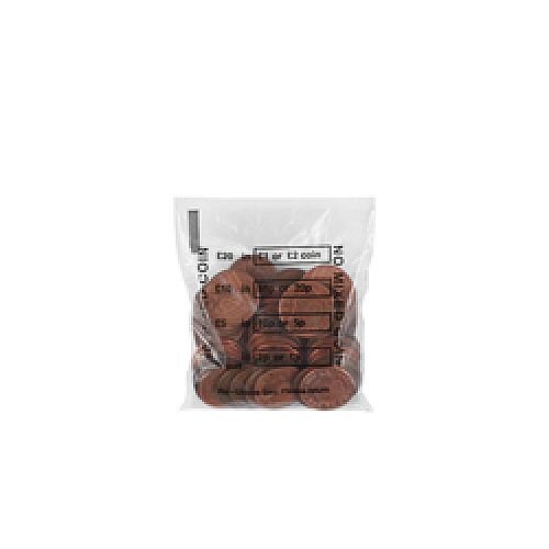 Cash Denominated Coin Bags for Sterlings £ (Pack of 5000) 0936003 Cash Denominated Coin Bags for Sterlings £ (Pack of 5000) 0936003
