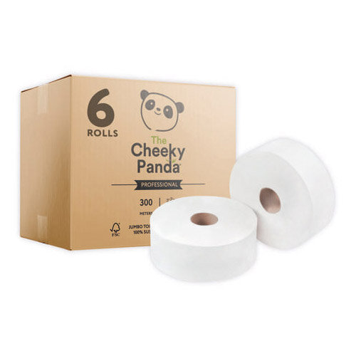 Cheeky Panda 2-Ply Maxi Jumbo Roll 300m Pack of 6 PFMAXJRL6