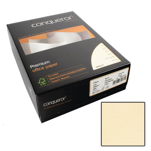 Conqueror Laid Texture Vellum Premium Paper A4 100gsm 500 Sheets