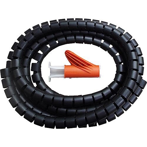 25mm Black 2.5m Cable Tidy Kit for Cables 360 Degree Flexibility 25mm Black 2.5m Cable Tidy Kit for Cables 360 Degree Flexibility