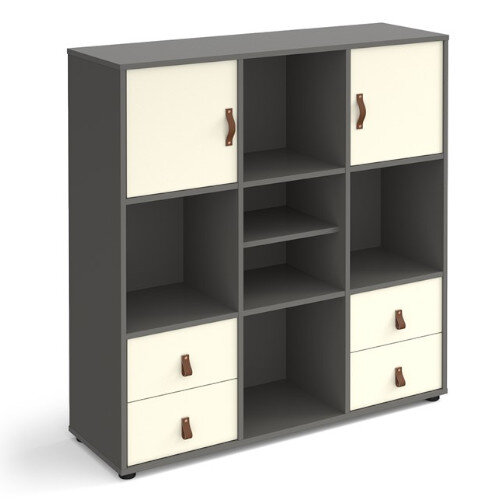 Universal Cube Storage Unit 1295Mm High On Glides With Matching Shelf