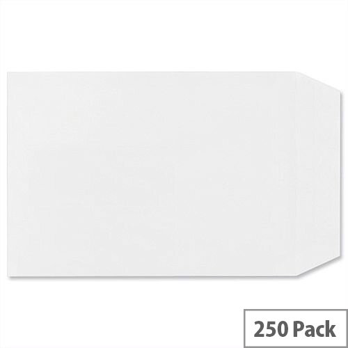 Plus Fabric C5 White 110gsm Envelopes Pocket Self Seal Pack 250