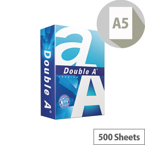 DoubleA Premium Copier Paper A5 80gsm Ream Bright White DA80A5