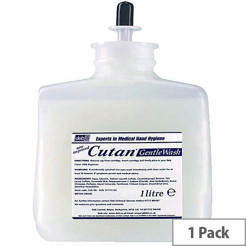 Deb Cutan Wash Lotion Soap Peach 1Litre Refill Cartridge (Pack 1) Deb Cutan Wash Lotion Soap Peach 1Litre Refill Cartridge (Pack 1)