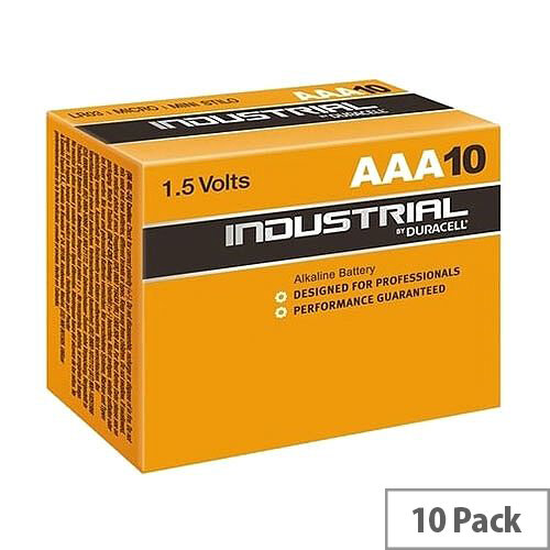 Duracell Industrial Battery Alkaline 1.5V AAA Ref 5000835 Pack 10 Duracell Industrial Battery Alkaline 1.5V AAA Ref 5000835 Pack 10